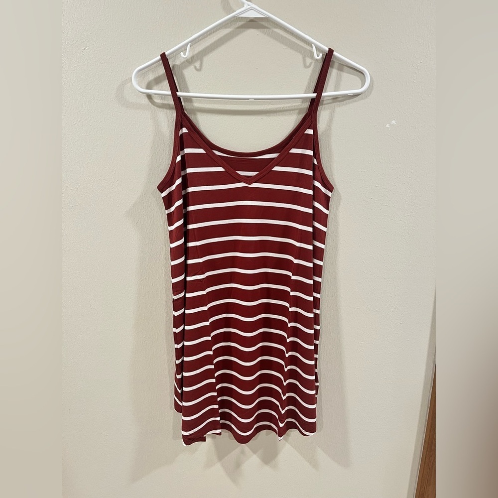 Zenana Striped Tank Top - Size Medium - Brand New